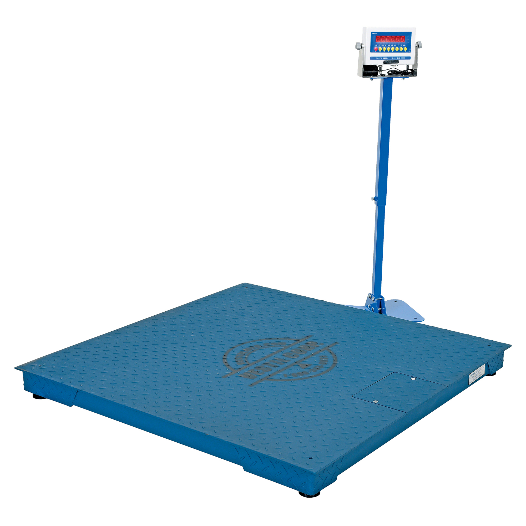 Vestil Electronic Digital Floor Scale - 48in. x 48in., 5,000-Lb. Capacity, Low-Profile, Model# SCALE-S-CFT-44-5K